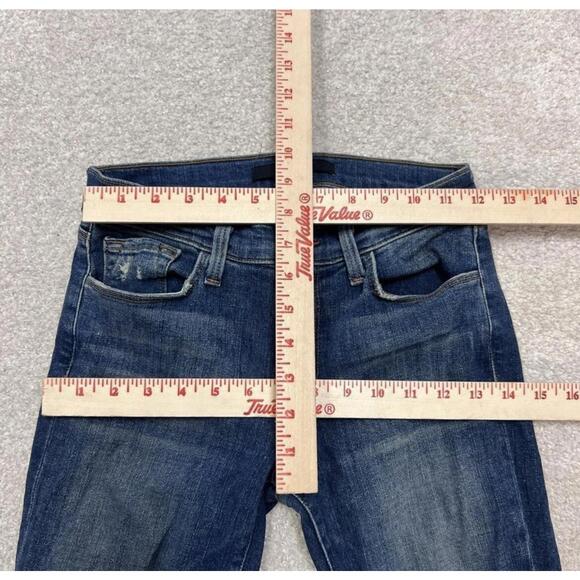 J Brand Women's Blue Distressed Skinny Jeans Capri Size 25 Pockets - Picture 2 of 12